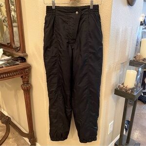 Vintage ETIREL Women Black High Waist Ski Pants Size Small
